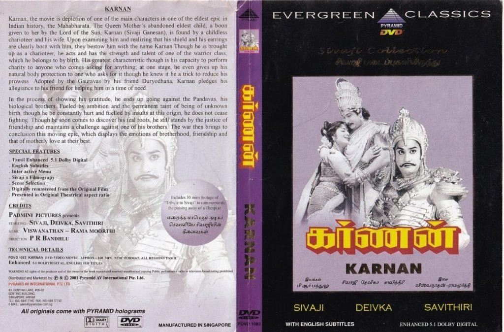 Karnan Tamil Movie DVD Macsendisk