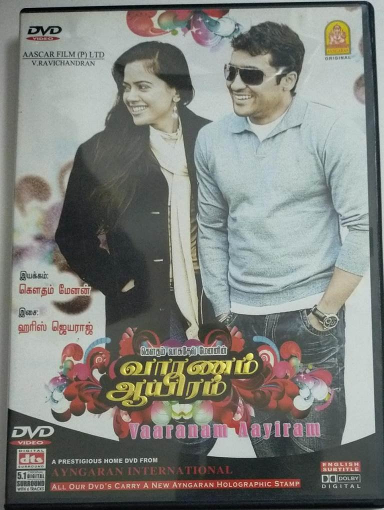 Vaaranam Aayiram Tamil Movie DVD Macsendisk