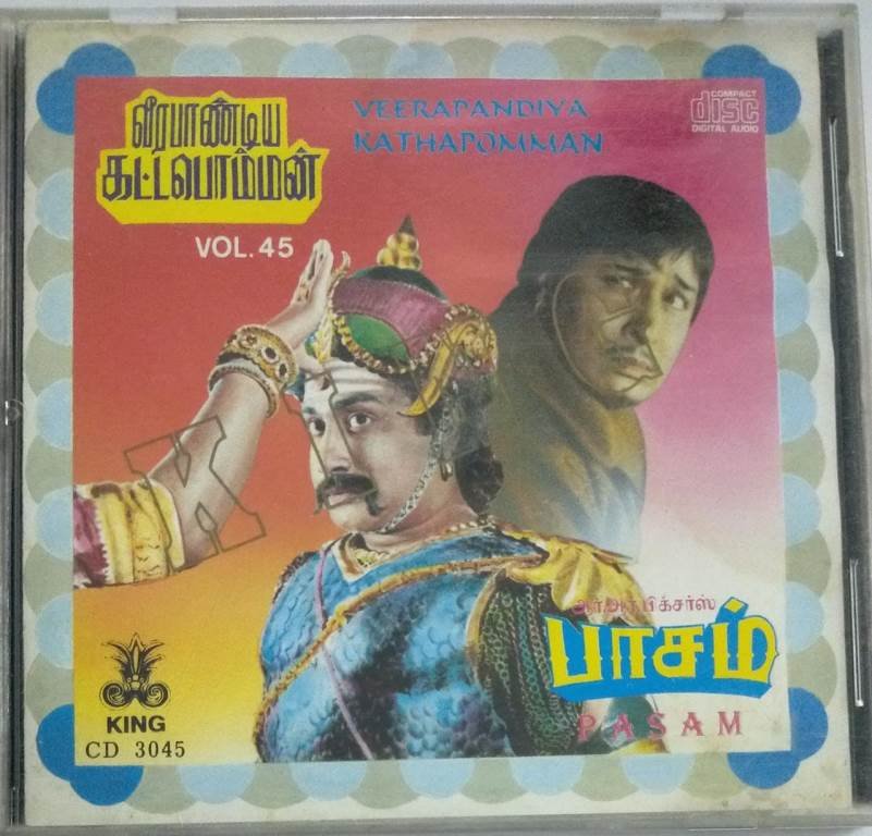 Veerapandiya Kattabomman- Paasam Tamil Film Audio CD - Macsendisk