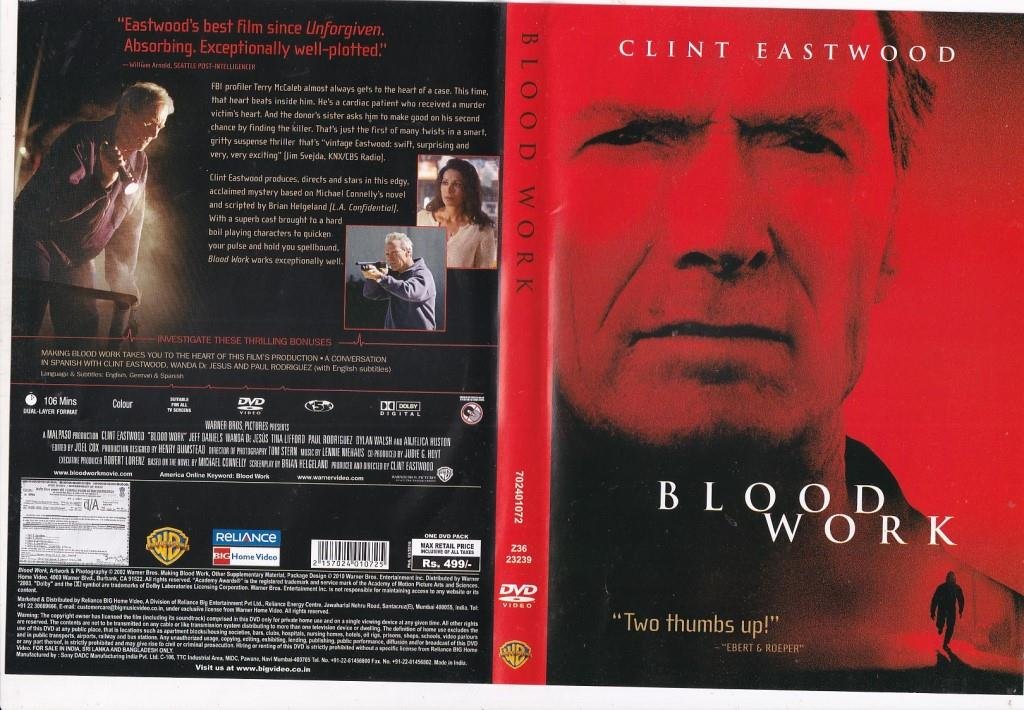 Blood Work English Movie DVD -