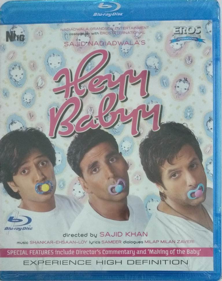 Heyy Babyy Hindi Movie Bluray disc